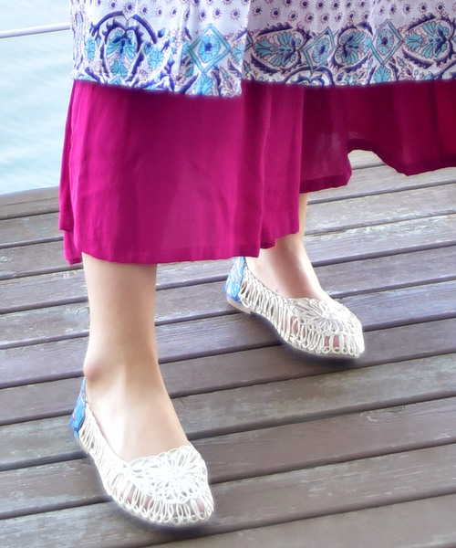 チャイハネ（チャイハネ）の「【チャイハネ】フラワーコードパンプス（パンプス・レディース・ホワイト/ブラック/レッド/ブルー・M/L）」の15枚目の写真