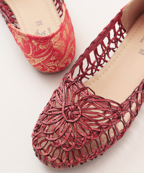 チャイハネ（チャイハネ）の「【チャイハネ】フラワーコードパンプス（パンプス・レディース・ホワイト/ブラック/レッド/ブルー・M/L）」の14枚目の写真