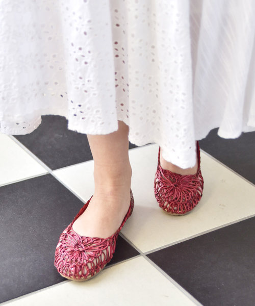 チャイハネ（チャイハネ）の「【チャイハネ】フラワーコードパンプス（パンプス・レディース・ホワイト/ブラック/レッド/ブルー・M/L）」の11枚目の写真