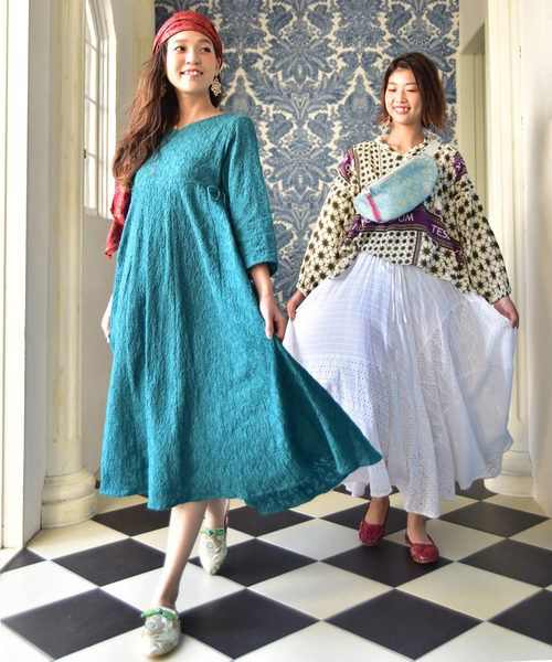 チャイハネ（チャイハネ）の「【チャイハネ】フラワーコードパンプス（パンプス・レディース・ホワイト/ブラック/レッド/ブルー・M/L）」の7枚目の写真