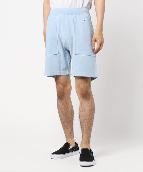 Champion（チャンピオン）の「【Champion/チャンピオン】メンズ リバースウィーブ ショートパンツ（その他パンツ・メンズ・サーモンピンク/ライム/サックスブルー/ベージュ・SMALL/MEDIUM/LARGE/X-LARGE）」の3枚目の写真