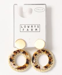 LOWRYS FARM | ラタンジュシコンビイヤリング　832312(イヤリング)