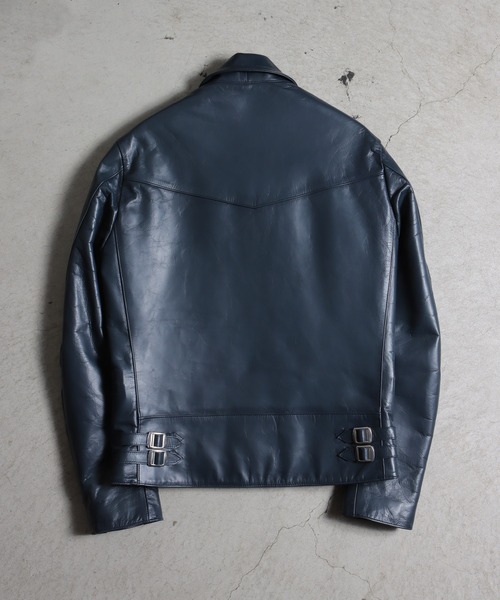 【typunks様】ローター ROTAR ダブル レザーライダース ネイビー M ROTAR RIDERS (W) / ライダース / ダブル（ライダースジャケット