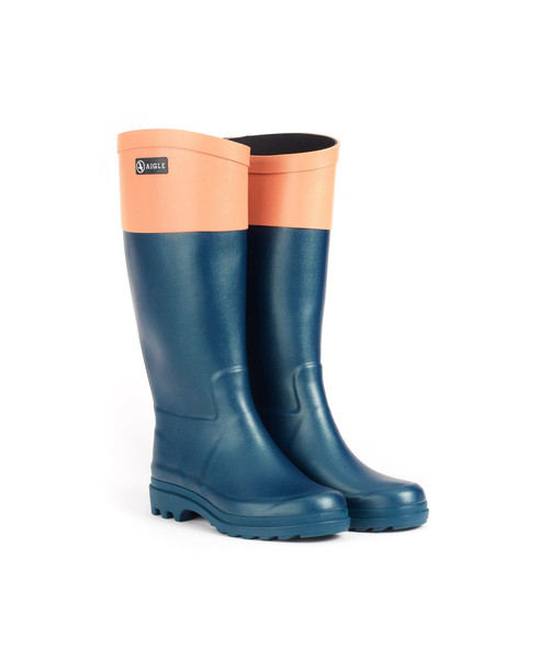 AIGLE(エーグル)の「エイグランティーヌ・カラーブロック(レインシューズ・レディース・ブラック/ダークブルー・38/36/37/39/35)」の3枚目の写真