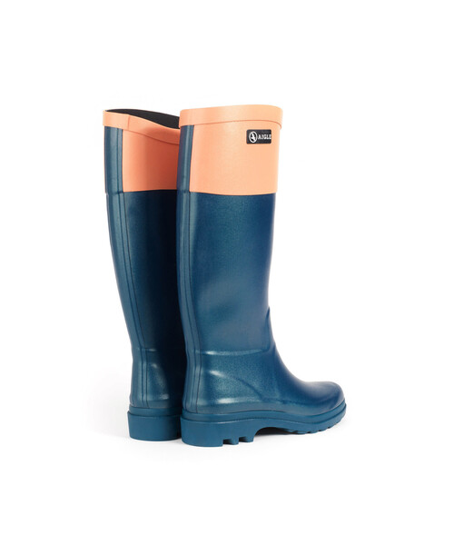 AIGLE(エーグル)の「エイグランティーヌ・カラーブロック(レインシューズ・レディース・ブラック/ダークブルー・38/36/37/39/35)」の4枚目の写真