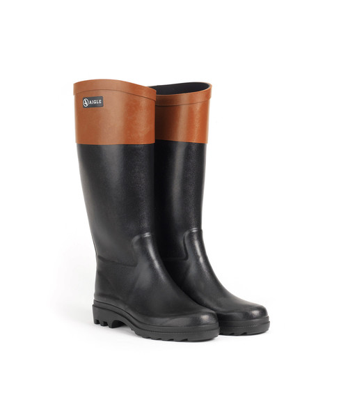AIGLE(エーグル)の「エイグランティーヌ・カラーブロック(レインシューズ・レディース・ブラック/ダークブルー・38/36/37/39/35)」の5枚目の写真