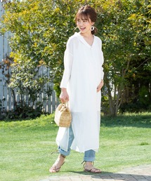 SweetMommy（スウィートマミー）の「コットンシフォンスキッパーワンピセット（マタニティウェア/グッズ・レディース）」