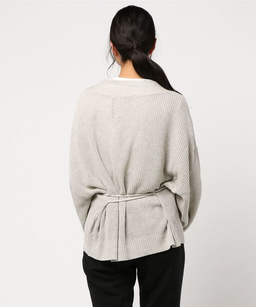 PAGEBOY（ページボーイ）の「ライトカシュクールカーディガン（カーディガン/ボレロ・レディース・ライトグレー/ダークブラウン/ベージュ/オフホワイト・FREE）」の15枚目の写真