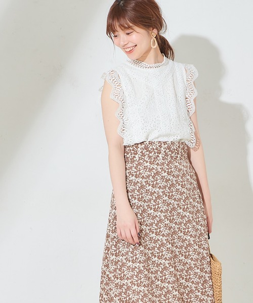 natural couture（ナチュラルクチュール）の「ヴィンテージレースブラウス（シャツ/ブラウス・レディース・ブラック/ベージュ/オフホワイト/ピンク・FREE）」の15枚目の写真