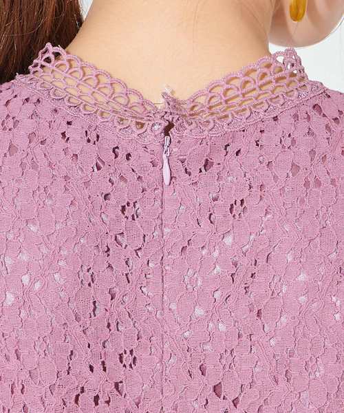 natural couture（ナチュラルクチュール）の「ヴィンテージレースブラウス（シャツ/ブラウス・レディース・ブラック/ベージュ/オフホワイト/ピンク・FREE）」の21枚目の写真