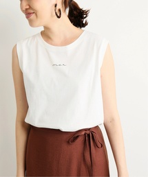 merロゴノースリーブカットソー◆