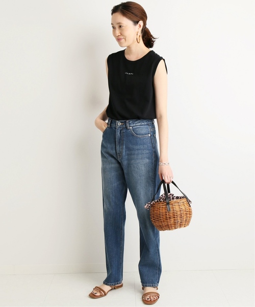 SLOBE IENA(スローブイエナ)の「merロゴノースリーブカットソー◆(Tシャツ/カットソー・レディース・ホワイト/ブラック/ベージュ/サックスブルー・FREE)」の9枚目の写真