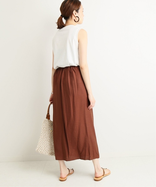 SLOBE IENA(スローブイエナ)の「merロゴノースリーブカットソー◆(Tシャツ/カットソー・レディース・ホワイト/ブラック/ベージュ/サックスブルー・FREE)」の7枚目の写真