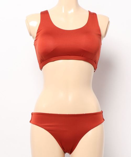 KOBE LETTUCE(コウベレタス)の「リバーシブルパンツ背中レースアップビキニ【水着上下2点セット】(水着・レディース・ブラック/カーキ/ピンク系その他/オレンジ系その他・FREE)」の7枚目の写真