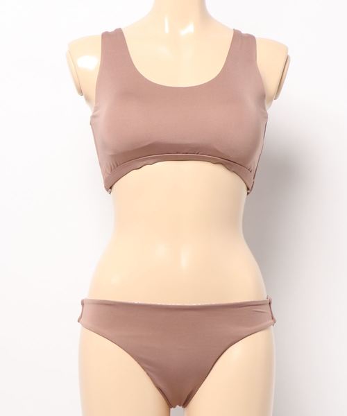 KOBE LETTUCE(コウベレタス)の「リバーシブルパンツ背中レースアップビキニ【水着上下2点セット】(水着・レディース・ブラック/カーキ/ピンク系その他/オレンジ系その他・FREE)」の5枚目の写真