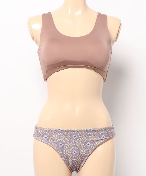 KOBE LETTUCE(コウベレタス)の「リバーシブルパンツ背中レースアップビキニ【水着上下2点セット】(水着・レディース・ブラック/カーキ/ピンク系その他/オレンジ系その他・FREE)」の9枚目の写真