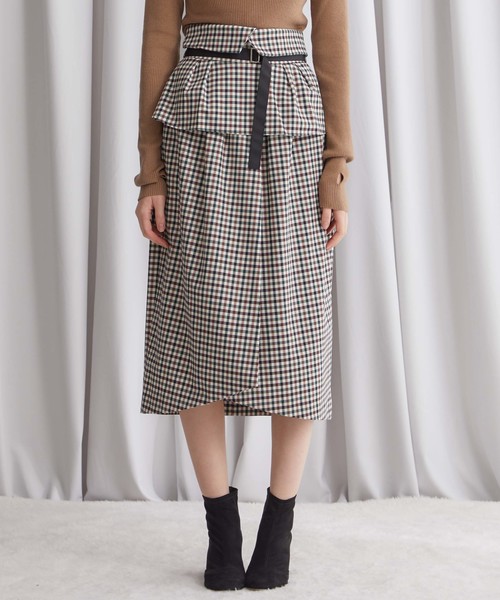 STUDIOUS スカート STUDIOUS】チェックコルセットスカート（スカート）｜STUDIOUS