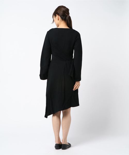 MIHARAYASUHIRO（ミハラヤスヒロ）の「【MIHARAYASUHIRO】Tack Twist Sweat Dress（ワンピース・レディース・ブラック/グレー・36/40）」の4枚目の写真