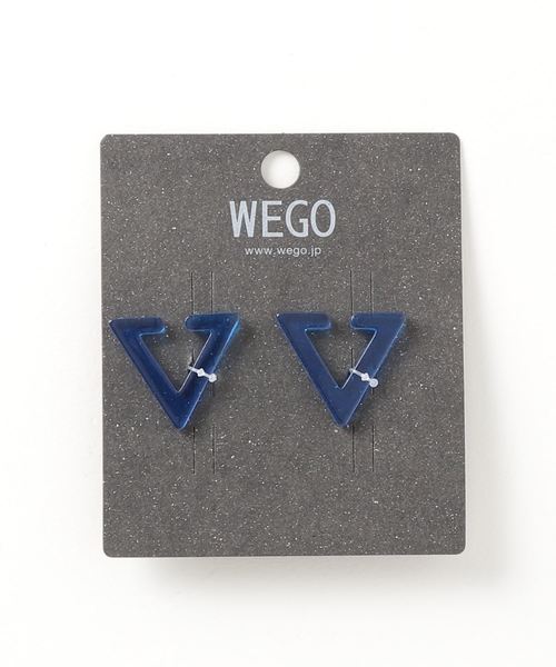 WEGO(ウィゴー)の「WEGO/トライアングルアクリルイヤーカフ(イヤリング・メンズ・ブラック/パープル/ピンク/ブルー/ホワイト系その他・FREE)」の9枚目の写真