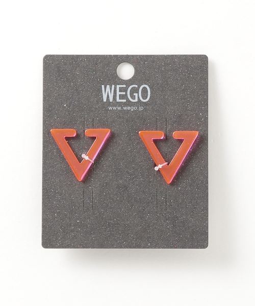 WEGO(ウィゴー)の「WEGO/トライアングルアクリルイヤーカフ(イヤリング・メンズ・ブラック/パープル/ピンク/ブルー/ホワイト系その他・FREE)」の8枚目の写真