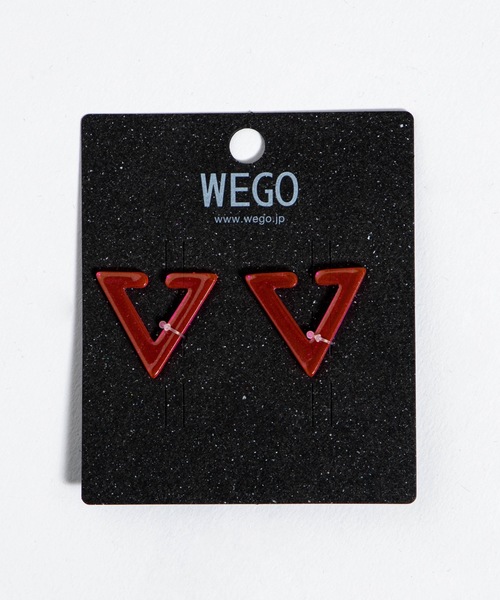 WEGO(ウィゴー)の「WEGO/トライアングルアクリルイヤーカフ(イヤリング・メンズ・ブラック/パープル/ピンク/ブルー/ホワイト系その他・FREE)」の11枚目の写真