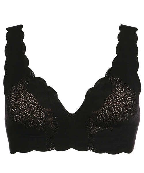 スロギー ゼロ フィール レース アラベスク ハーフトップ Sloggi G057 N Top2 ブラジャー Sloggi スロギー のファッション通販 Zozotown