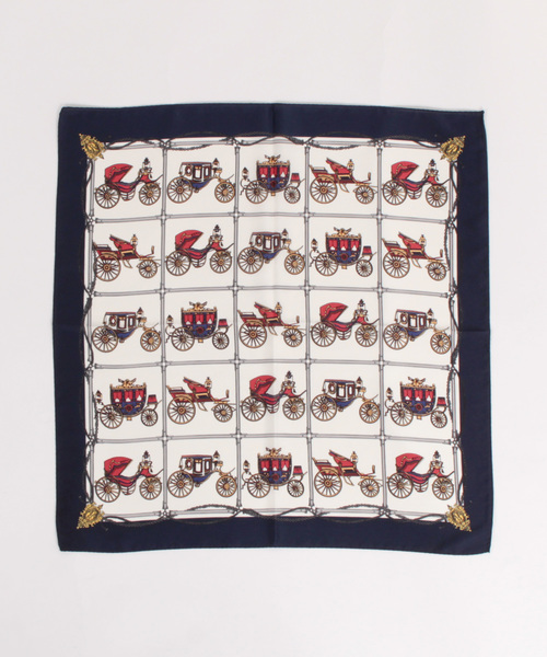 KATHARINE ROSS（キャサリンロス）の「【KATHARINE ROSS】ミニホース柄/馬車柄ミニスカーフ WEB限定（バンダナ/スカーフ・レディース・ダークグリーン/アイボリー/ライトブルー/ネイビー/レッド/ブルー/グリーン/ブルー系1/ベージュ/ブラック/グリーン系1・MEDIUM）」の20枚目の写真