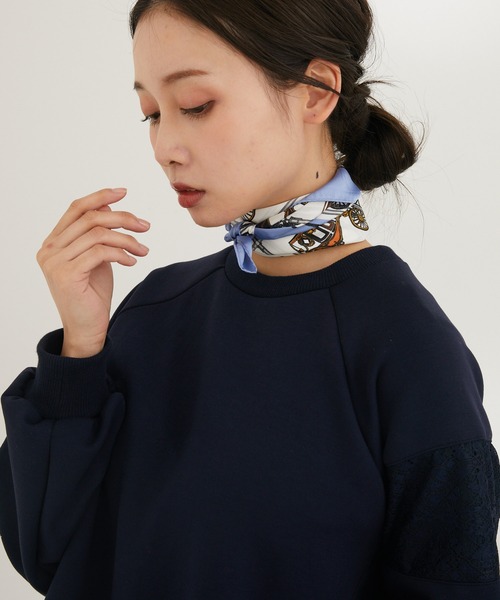 KATHARINE ROSS（キャサリンロス）の「【KATHARINE ROSS】ミニホース柄/馬車柄ミニスカーフ WEB限定（バンダナ/スカーフ・レディース・ダークグリーン/アイボリー/ライトブルー/ネイビー/レッド/ブルー/グリーン/ブルー系1/ベージュ/ブラック/グリーン系1・MEDIUM）」の14枚目の写真