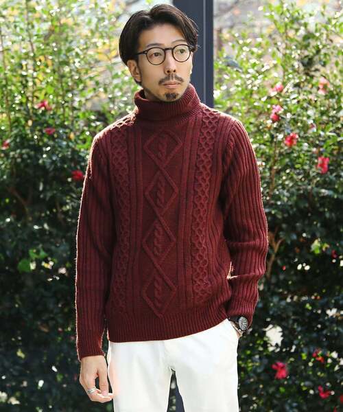 セール 洗えるメランジアランセータータートルネック ニット セーター Men S Melrose メンズメルローズ のファッション通販 Zozotown