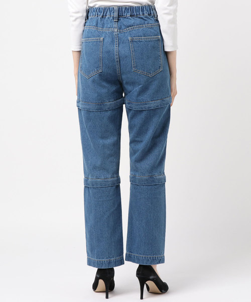 WEGO（ウィゴー）の「WEGO/ジッパーデニムワイドパンツ（デニムパンツ・レディース・ブラック/インディゴブルー・FREE）」の21枚目の写真