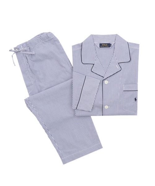 Ralph Lauren ストライプ パジャマセット ロングスリーブ ジャージー パジャマ セット（ルームウェア/パジャマ