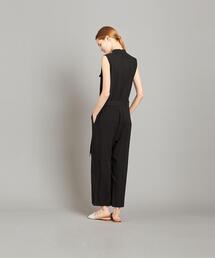 【美品】＜Steven Alan＞　オールインワン　ブラック　ボタン　着痩せ Steven Alan（スティーブンアラン）の「＜Steven Alan