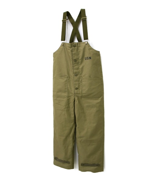 HOUSTON(ヒューストン)の「HOUSTON/ヒューストン DECK PANTS EARLY MODEL(サロペット/オーバーオール・メンズ・ネイビー/ベージュ・MEDIUM/LARGE/X-LARGE)」の16枚目の写真