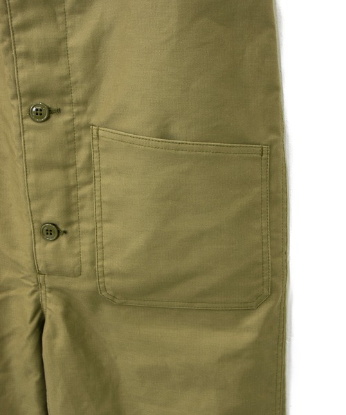 HOUSTON(ヒューストン)の「HOUSTON/ヒューストン DECK PANTS EARLY MODEL(サロペット/オーバーオール・メンズ・ネイビー/ベージュ・MEDIUM/LARGE/X-LARGE)」の11枚目の写真