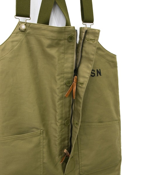 HOUSTON(ヒューストン)の「HOUSTON/ヒューストン DECK PANTS EARLY MODEL(サロペット/オーバーオール・メンズ・ネイビー/ベージュ・MEDIUM/LARGE/X-LARGE)」の13枚目の写真