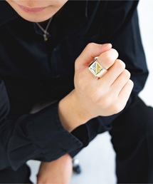 KMC DETAILS（ケーエムシーディテイルズ）の「Ayler / Square Plate RING（リング）」