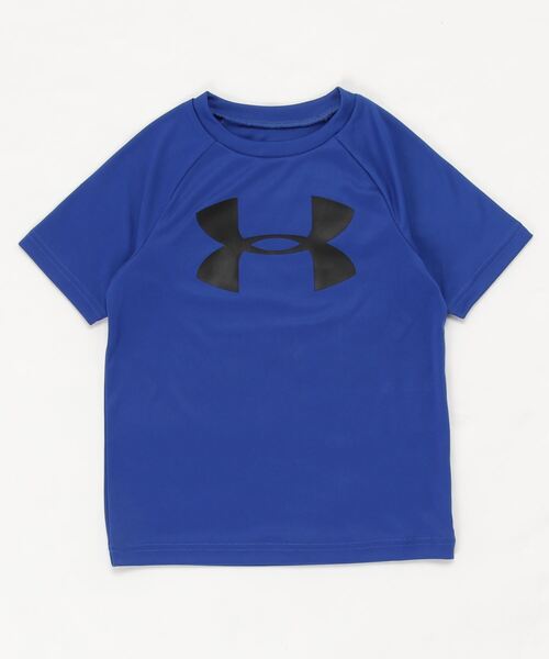 UNDER ARMOUR(アンダーアーマー)の「UAテック ビッグロゴ ショートスリーブ?(トレーニング/BOYS)(Tシャツ/カットソー・キッズ・ブラック×ホワイト/ブルー/チェリーレッド/ロイヤルブルー/レッド・150cm/140cm/130cm/160cm/120cm)」の1枚目の写真