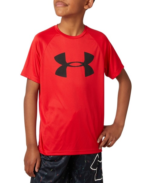UNDER ARMOUR(アンダーアーマー)の「UAテック ビッグロゴ ショートスリーブ?(トレーニング/BOYS)(Tシャツ/カットソー・キッズ・ブラック×ホワイト/ブルー/チェリーレッド/ロイヤルブルー/レッド・150cm/140cm/130cm/160cm/120cm)」の4枚目の写真