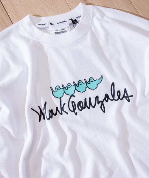 セール ロンt H トップス ビッグシルエット Tシャツ カットソー Mark Gonzales マーク ゴンザレス のファッション Mark Mark ロングtシャツ Gonzales マーク ゴンザレス オーバーサイズ ロンt 長袖