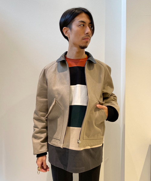 InternationalGallery BEAMS 襟レザーダックジャケット InternationalGallery BEAMS 襟レザーダックジャケット - メルカリ