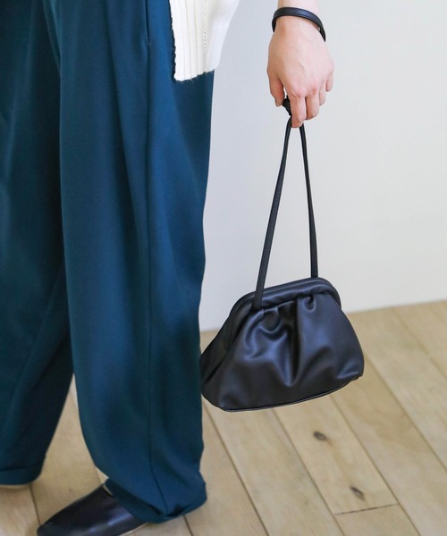 select MOCA(セレクトモカ)の「がま口ミニショルダーバッグ(ショルダーバッグ・レディース・カーキ/キャメル/ブラック・FREE)」の9枚目の写真
