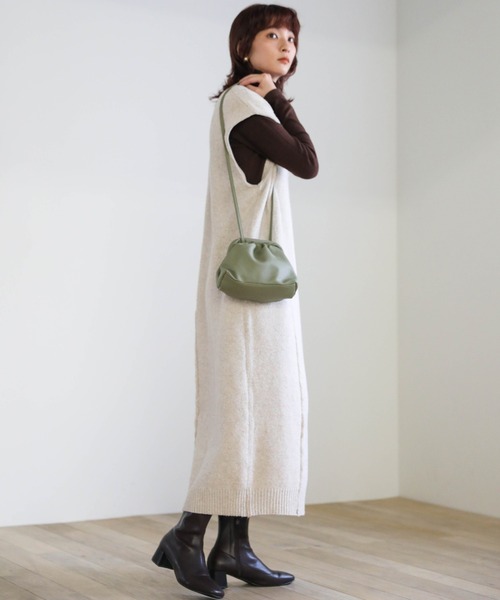 select MOCA(セレクトモカ)の「がま口ミニショルダーバッグ(ショルダーバッグ・レディース・カーキ/キャメル/ブラック・FREE)」の10枚目の写真