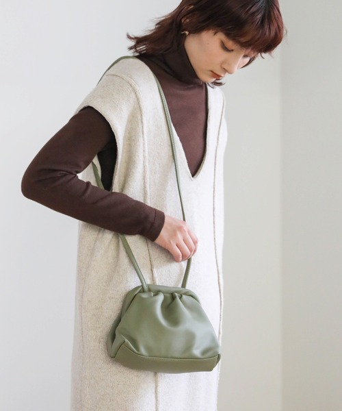 select MOCA(セレクトモカ)の「がま口ミニショルダーバッグ(ショルダーバッグ・レディース・カーキ/キャメル/ブラック・FREE)」の11枚目の写真