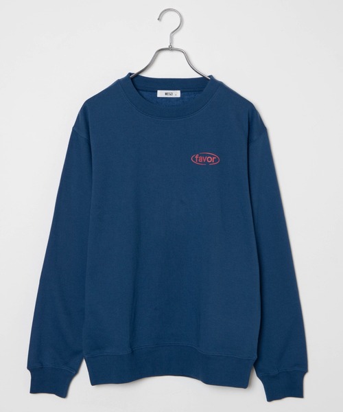 WEGO（ウィゴー）の「WEGO/アソートカラーロゴプルオーバースウェット（スウェット・レディース・ベージュ/ブルー・LARGE/SMALL/MEDIUM）」の12枚目の写真