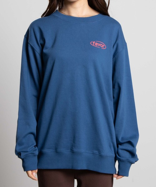 WEGO（ウィゴー）の「WEGO/アソートカラーロゴプルオーバースウェット（スウェット・レディース・ベージュ/ブルー・LARGE/SMALL/MEDIUM）」の18枚目の写真