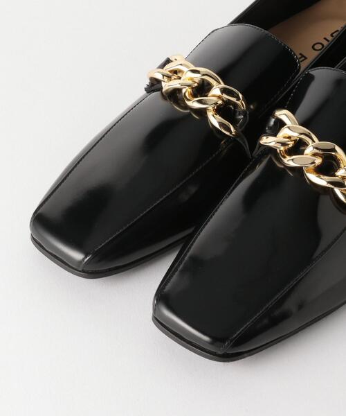 FABIO RUSCONI（ファビオルスコーニ）の「FABIO RUSCONI（ファビオ　ルスコーニ）FABIO チェーンローファー 【EMMEL REFINES】（ローファー・レディース・ブラック・38/37/36）」の4枚目の写真