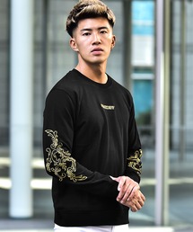 SOMEDIFF | SOMEDIFFオリジナル/袖刺繍スウェットトレーナー(スウェット)