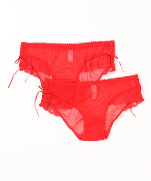 セール 同色2枚組 編み上げリボン レディースショーツ ショーツ Lace Ladies レースレディース のファッション通販 Zozotown