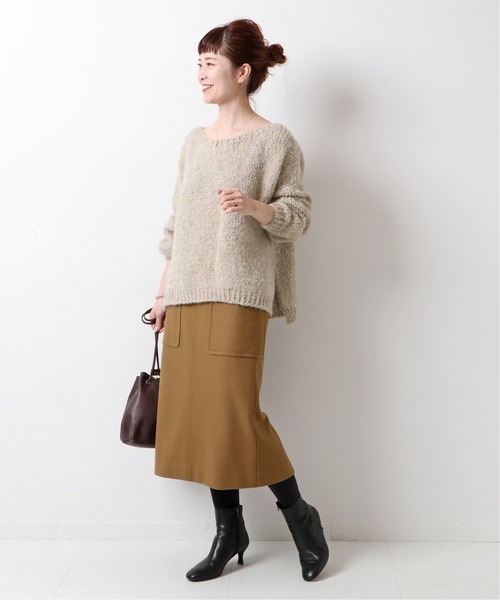 Spick &amp; Span - ♡最終♡2020 Spick&amp;Span 別注ボートネックスリットプルオーバー Spick & Span（スピックアンドスパン）の「【TRICOTS JEAN MARC