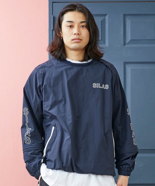 SILAS（サイラス）の「RAGLAN SLEEVE TOP（ナイロンジャケット）」 - WEAR